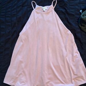 Lauren Conrad Pink Blush Velvet Tank Top Blouse